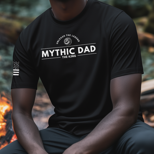 Mythic Dad -T-Shirt The King Mens
